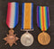 P74 Trio: 1914/15 Star, British War and Victory Medal all correctly impressed to 403 CPL (PTE on star) H. WILLIAMS 14/BN AIF.