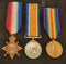 P80 Trio: 1914/15 Star, British War and Victory Medal all correctly impressed to 2637 PTE F. ARMSTRONG 16/BN AIF.