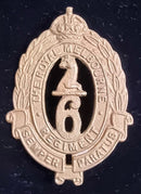 6th Infantry BN. The Royal Melbourne Rgt. Brass hat badge