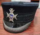 SB39 Derbyshire (Sherwood Foresters) Forage cap by M. W. Shee, Burnley. Quality enamel badge complete with chin strap.