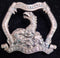 70th Infantry (Ballarat) Regiment white metal hat badge 1912-18.