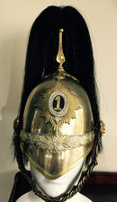 A scarce 1871 Pattern British Cavalry Helmet of the 1st (Royal) Dragoons.