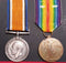 PAIR: British War and Victory Medal, both correctly impressed to 2892 PTE I. C. W. D. POWELL 37/BN AIF.