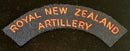 ROYAL NEW ZEALAND ARTILLERY SHOULDER FLASH’S