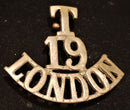 19TH COUNTY OF LONDON BATTALION (ST PANCRAS) SHOULDER TITLE