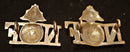 PAIR OF NORTHUMBERLAND FUSILIERS SHOULDER TITLES