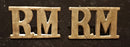 PAIR OF ROYAL MARINES SHOULDER TITLES
