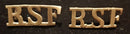 PAIR OF ROYAL SCOTS FUSILIERS SHOULDER TITLES