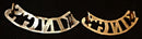 PAIR OF KINGS REGIMENT SHOULDER TITLES