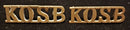 PAIR OF KINGS OWN SCOTTISH BORDERERS SHOULDER TITLES