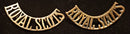 PAIR OF ROYAL SCOTS SHOULDER TITLES