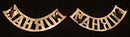 PAIR OF DURHAM REGIMENT SHOULDER TITLES