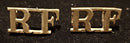 PAIR OF ROYAL FUSILEERS SHOULDER TITLES