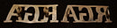 PAIR OF ROYAL GARRISON ARTILLERY SHOULDER TITLES (TOP BAR TYPE)