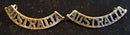 PAIR OF AUSTRALIA SHOULDER TITLES
