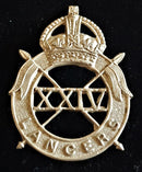 THE 24TH LANCERS CAP BADGE