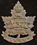 E137 - 137th BATTALION (CALGARY, ALBERTA) CAP BADGE