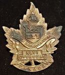 E46 - 46th BATTALION (SASKATCHEWAN) CAP BADGE "SERVICE SUPPLY ROCHESTER" MARKED