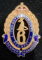 6th Infantry Battalion The Royal Melbourne Regiment Officers Enamel Hat Badge