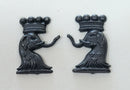 1st/21st Light Horse Regiment New South Wales Lancers Oxidised Collar Badges