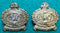 40th Infantry Battalion The Derwent Regiment 58mm Brass pair of collars