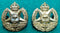 47th Infantry Battalion The Wide Bay Regiment brass pair of collars