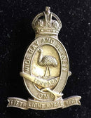5th Light Horse - Wide Bay and Burnett,QMI - 52mm, W/M Hat Badge (C206) - SOLD