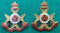 60th Infantry Battalion The Heidelberg Regiment Brass and Enamel pair of collars