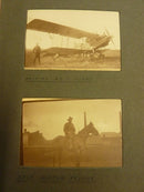 Photograph album containing 48 original WW1 photos taken in France. The Album undoubtedly has an Australian Artillery connection with one caption stating "Group NCO's OF 31st BTY". - SOLD