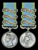 CHARGE OF THE HEAVY BRIGADE Single: Crimea 1854-56, 3 clasps, Balaklava, Inkermann, Sebastopol (J. Canning. 2nd Dragns.) - SOLD