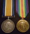 Pair: British war medal and Victory medal impressed to 5236 PTE E. WALLIS 10 BN AIF