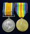 PAIR: British War and Victory Medal, both correctly impressed to 1576 L/CPL T. KELLEHER 9 BN AIF.