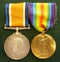 Pair: British war medal and Victory medal impressed to 484 PTE W. JONES 8 - BN AIF