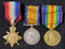 P37 Trio: 1914/15 Star, British War and Victory Medal all correctly impressed to 1719 PTE F. C. BOLTON 9/BN AIF.