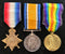 P33 Trio: 1914/15 Star, British War and Victory Medal all correctly impressed to 1914 CPL (PTE on star) G. BLYTH 5/BN AIF.
