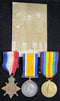 P35 Trio: 1914/15 Star, British War and Victory Medal all correctly impressed to 655 PTE N. S. DUNCAN 6/BN AIF.