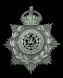 The South Wales 4th Volunteer Battalion Other Ranks Edwardian Period Helmet Plate, good quality die stamped white metal with applied centre and title details, complete with original fasteners, very good condition - SOLD