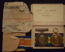 Pair: British war medal and Victory medal impressed to 6228 A/L/CPL T. C. COUCHMAN 27 BN AIF