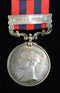 Single: INDIA GENERAL SERVICE MEDAL1854 One Clasp; "Burma 1885-7". 2373 Pte. J. Wilson. 1st Bn. Pl. Welsh. Fus.