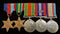 GH13: Five: 1939-45 & Pacific Stars (unnamed), Defense Medal, War Medal with MID & Australian Service medals