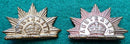 Pair of first pattern Rising Suns One missing a lug & the other has been beautifully converted to a sweetheart/broach - SOLD