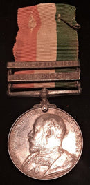 Single: King’s South Africa 1901-02, 2 clasps 358 SJT. J. E. DAVIES, KIMB; VOL; REGT; - NEAR EF SOLD