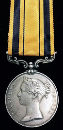 Single: SOUTH AFRICA MEDAL1853 impressed to JOHN HALPIN, 74TH REGT - SOLD