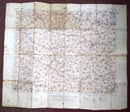 WWI LARGE SURVEY MAPS ON LINEN BACKING FRANCE ISSUE TITLED LENS 11