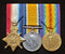 Trio: 1914/15 Star, British War and Victory Medal all correctly impressed to 6184 PTE. H. A. MCKENZIE 4 FD AMB. AIF.