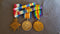 Trio: 1914/15 star, British War and Victory Medal all correctly impressed to 927 PTE P. A. ROBERTS 29/BN AIF.