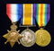 PAIR: British War and Victory Medal, both correctly impressed to 5505 DVR E. A. NICHOLSON 1/F.A. BDE AIF
