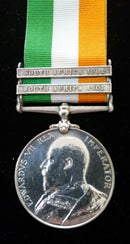 Single: King’s South Africa 1901-02, 2 clasps 2435 PTE. B. ROSS, NORTHAMPTON: REGT. - Near EF SOLD