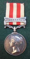 Single: Indian Mutiny Medal 1857-58 one clasp "LUCKNOW" impressed to W. STEPHEN 42ND RL HIGHLANDERS