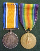Pair: British War Medal and Victory Medal both correctly impressed to 4776 PTE J. W. TRATFORD 23 BN. A.I.F.